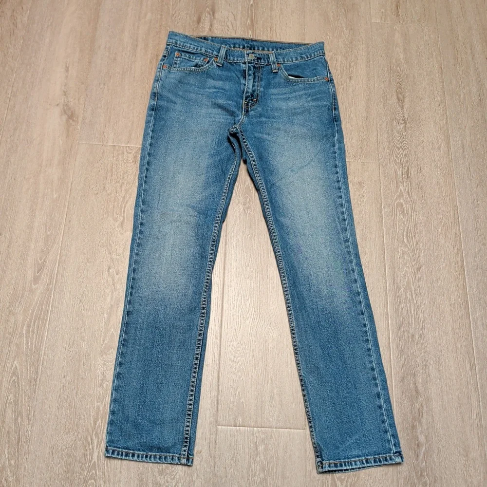 Levi's 511‎ Slim Fit Jeans Mens 32x32 Blue Straight Leg Stretch Denim 30
